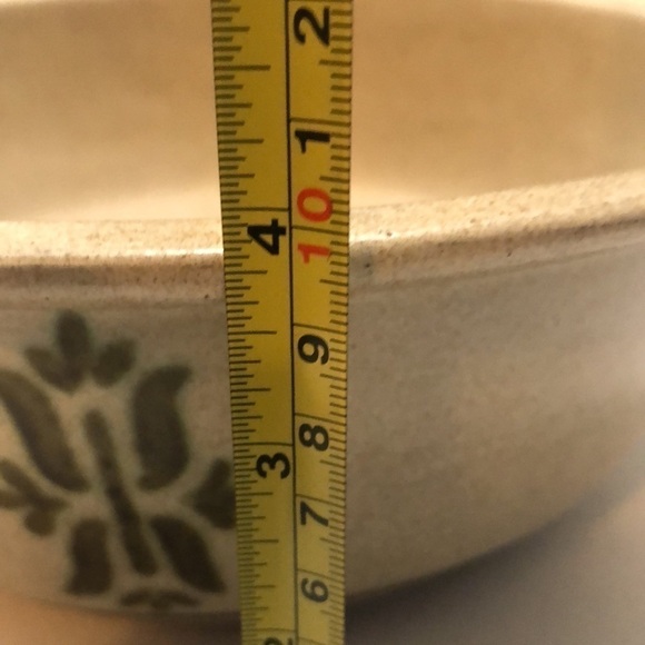 Haeger vintage pottery mixing bowl #8231 made in the USA with 2 green designs - Picture 4 of 9